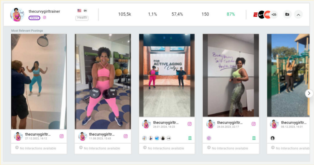 Bild zeigt Die neuesten Beiträge von Curvy Girl Trainer