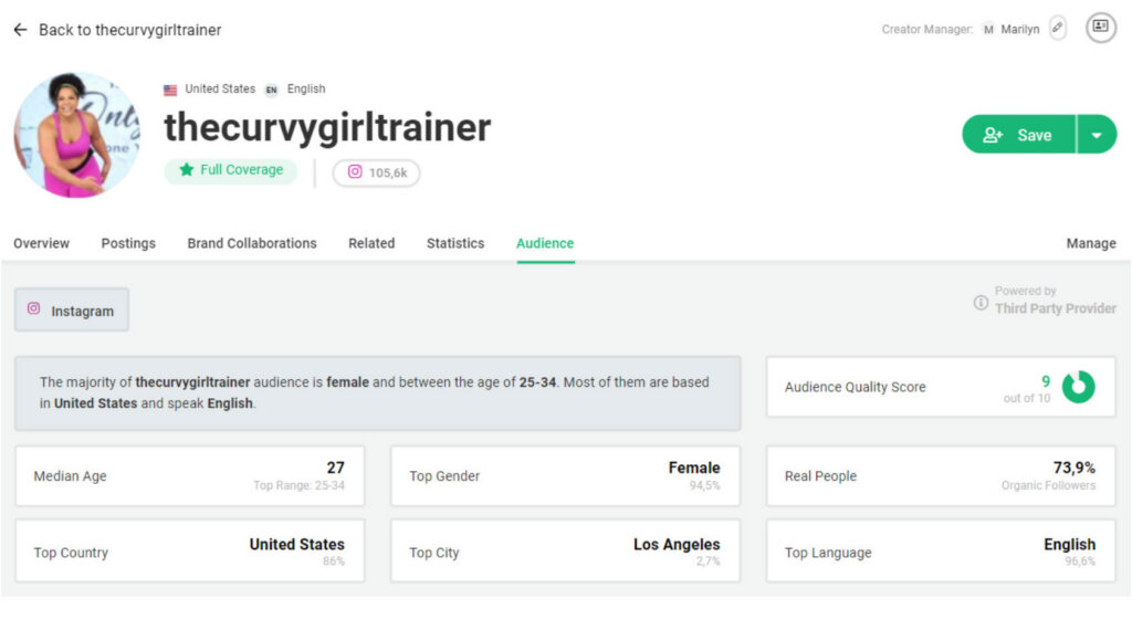 Das Bild zeigt The-Curvy-Girl-Trainer-aktuelle-Beiträge-Instagram