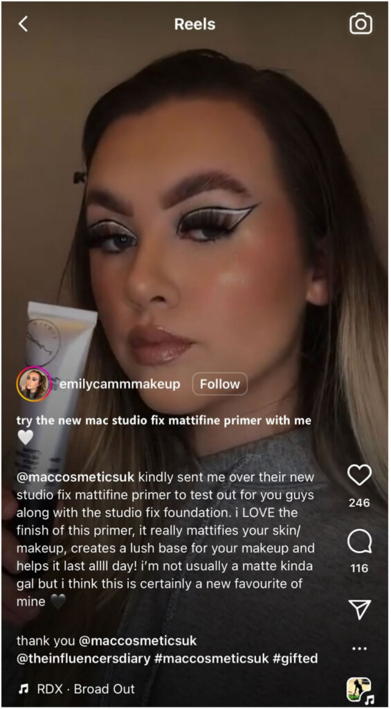 Bild MAC-Cosmetics-hat-einem-Influencer-eine-Grundierung-zum-Testen-geschickt