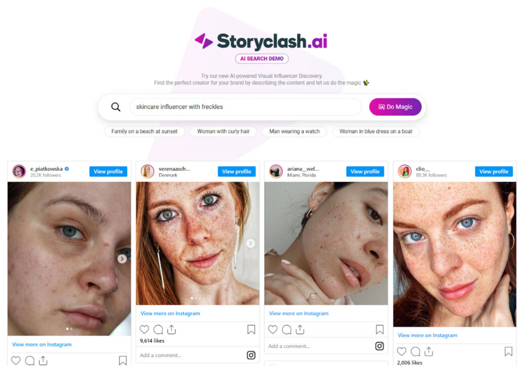 Bild von der Software Storyclash ai in Anwendung