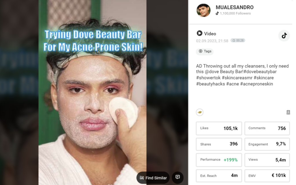 Image TikTok creator Alessandro shares a review