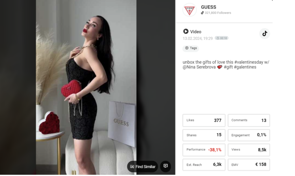 Image Guess shared content featuring model Nina Serebova