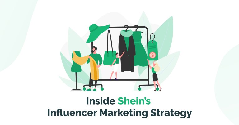 An image from the Shein case study, depicting a cartoon woman with a clothes rack.