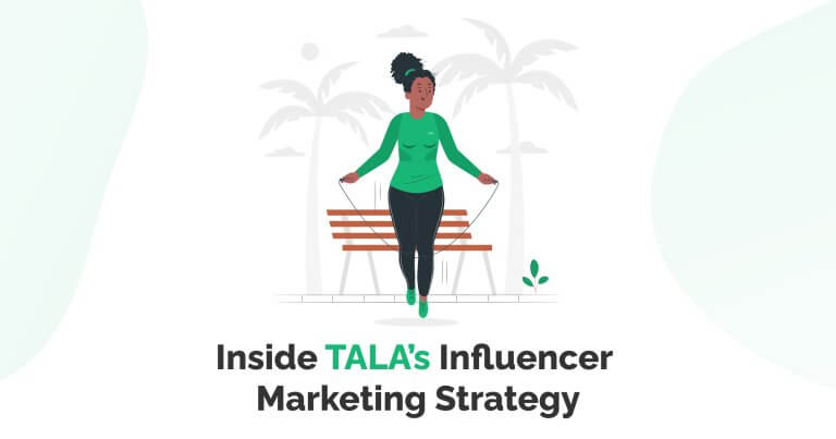 An image from the TALA case study showing a cartoon woman with a skipping rope.