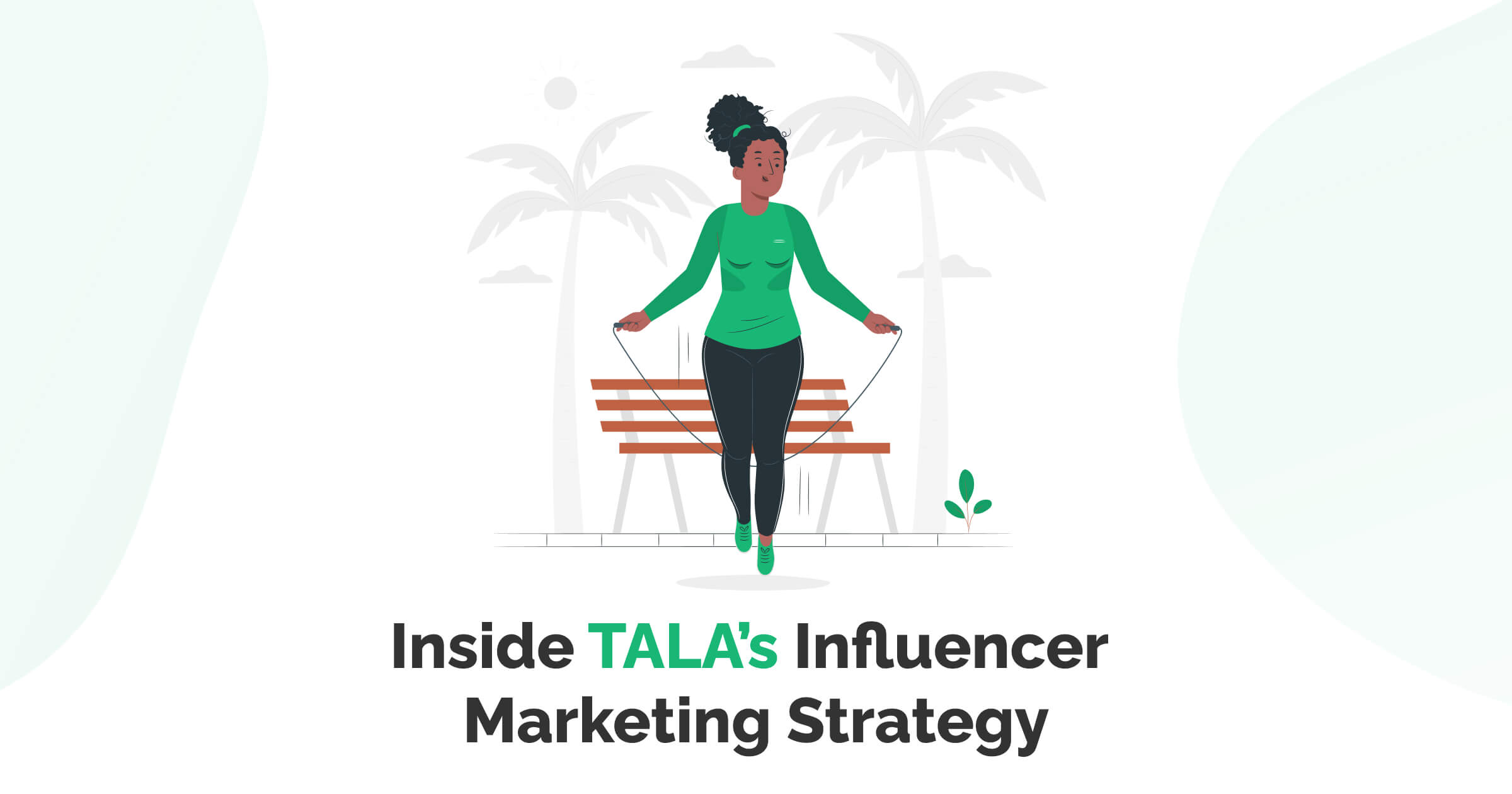 An image from the TALA case study showing a cartoon woman with a skipping rope.