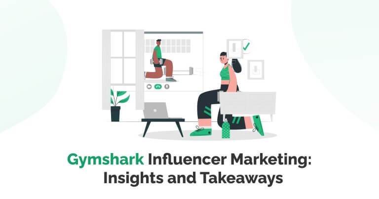 A graphic depicting insights from the Gyshark case study in influencer marketing