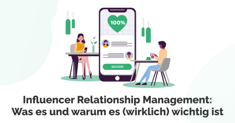 Ein Bild von zwei Personen, die in einer Influencer-Management-Beziehung stehen