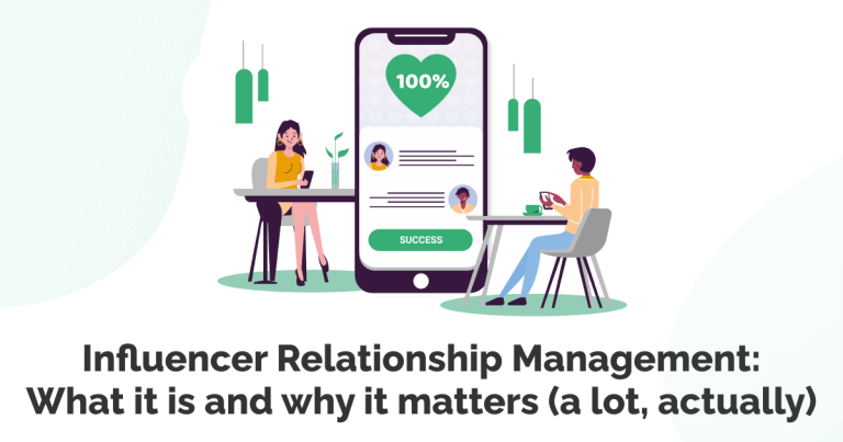 A picture of two people in an influencer management relationship