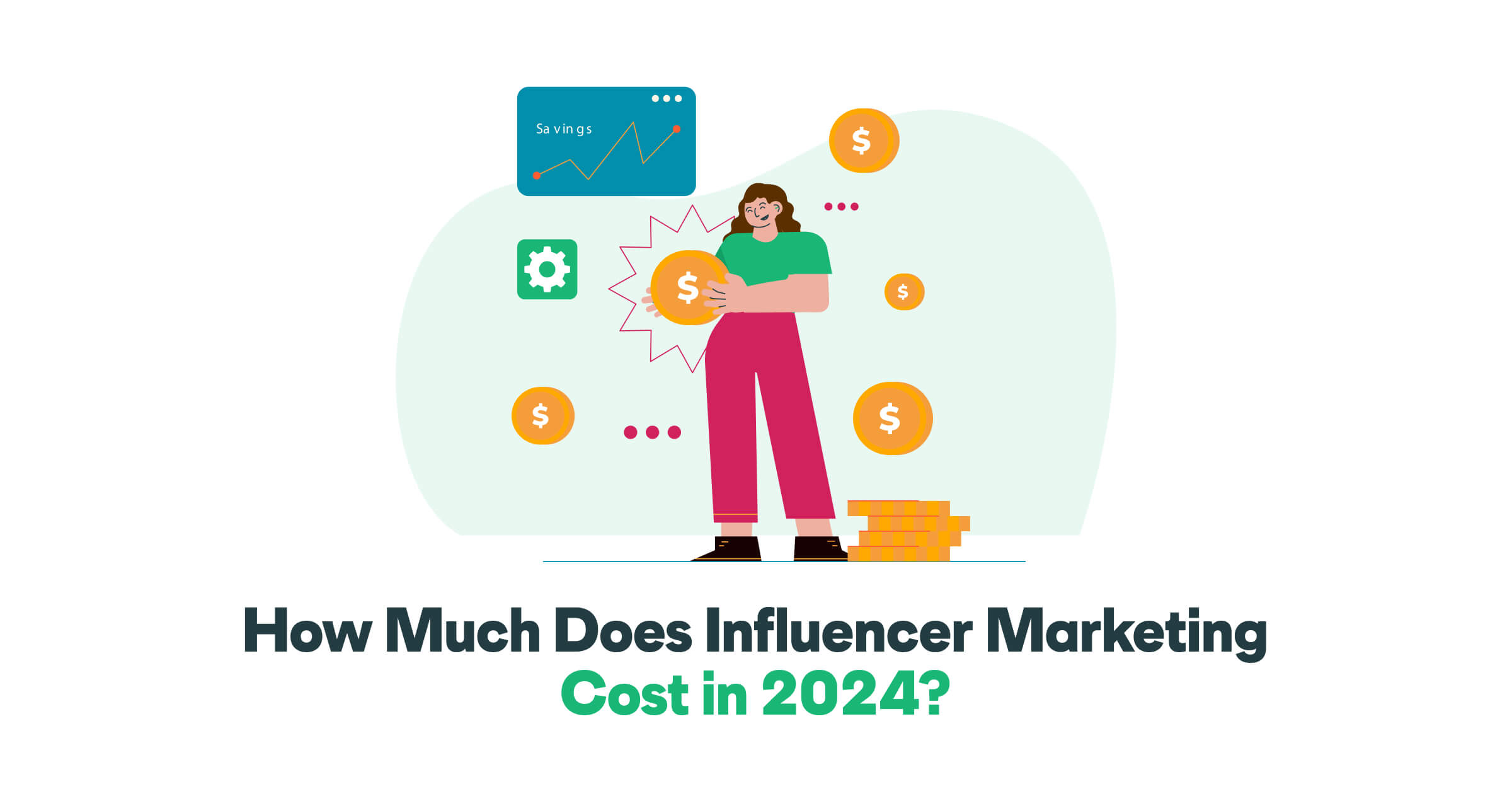 How much will influencer marketing cost in 2024? One person in the picture is clearly wondering about this.