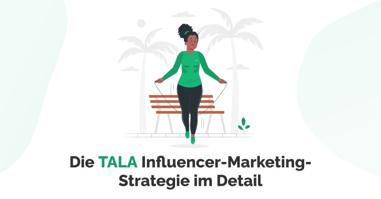 Ein Bild der Fallstudie von TALA, auf dem Bild sind eine Frau mit Springseil in Zeichentrick dargestellt