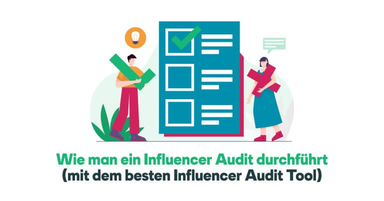 Zwei Personen vergleichen Listen, um die richtigen Influencer zu finden.