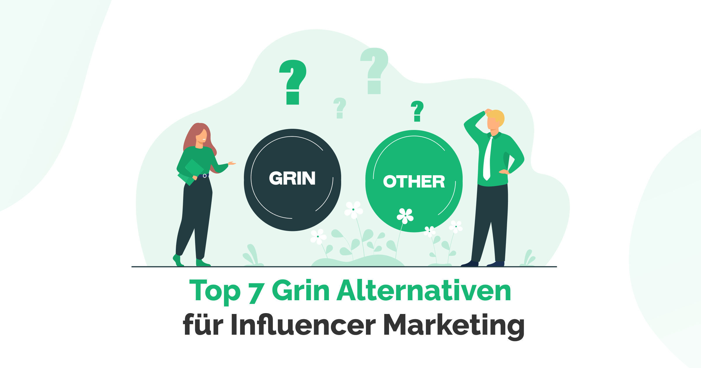 Hero Headerbild mit Menschen im Bezug auf Top 7 Grin Alternativen