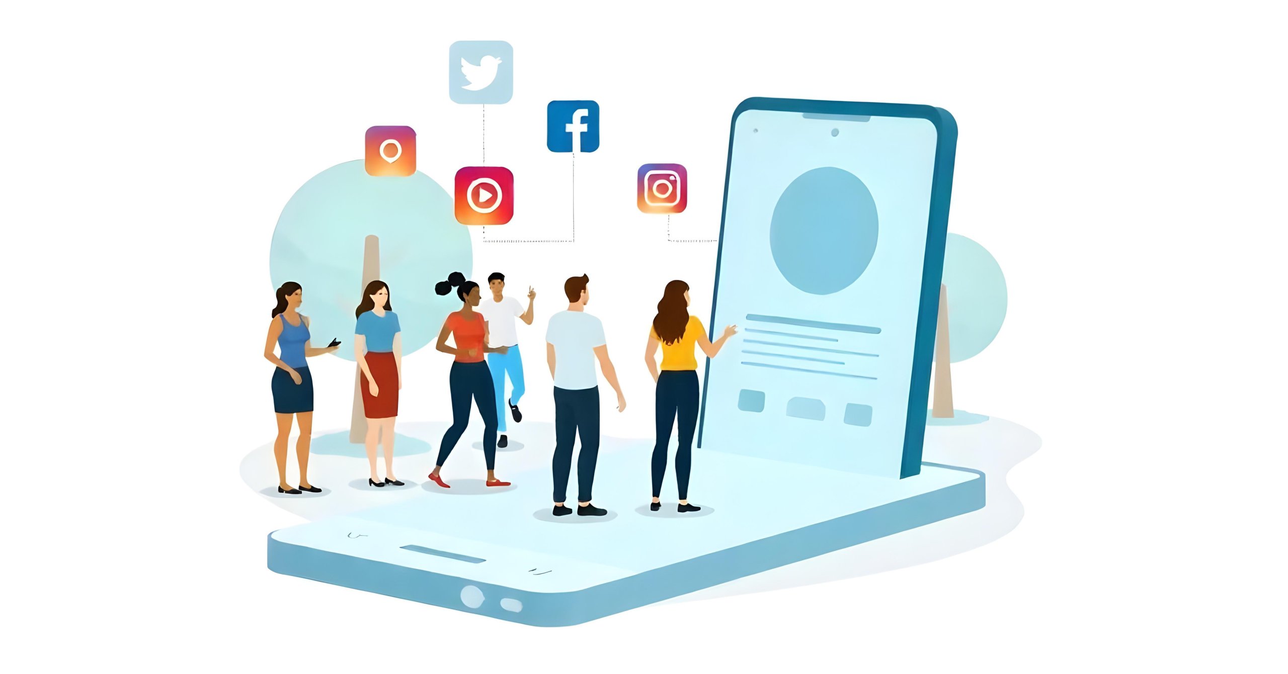 Das Titelbild für die Nachverfolgung von Influencer-Rabattcodes zeigt Personen, die die Anzeige betrachten und analysieren.