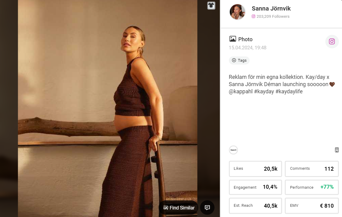 Jörnvik Déman Kappahl Posting