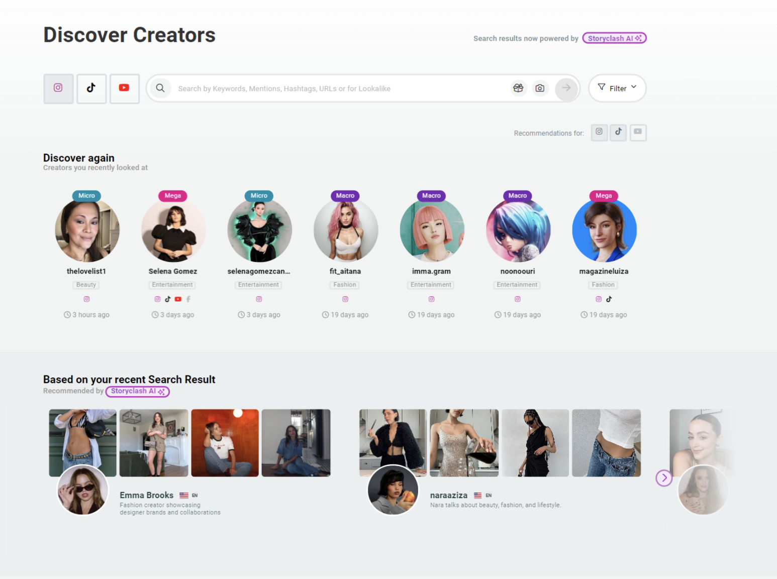 Screenshot aus der Storyclash-Software Discovery Creators