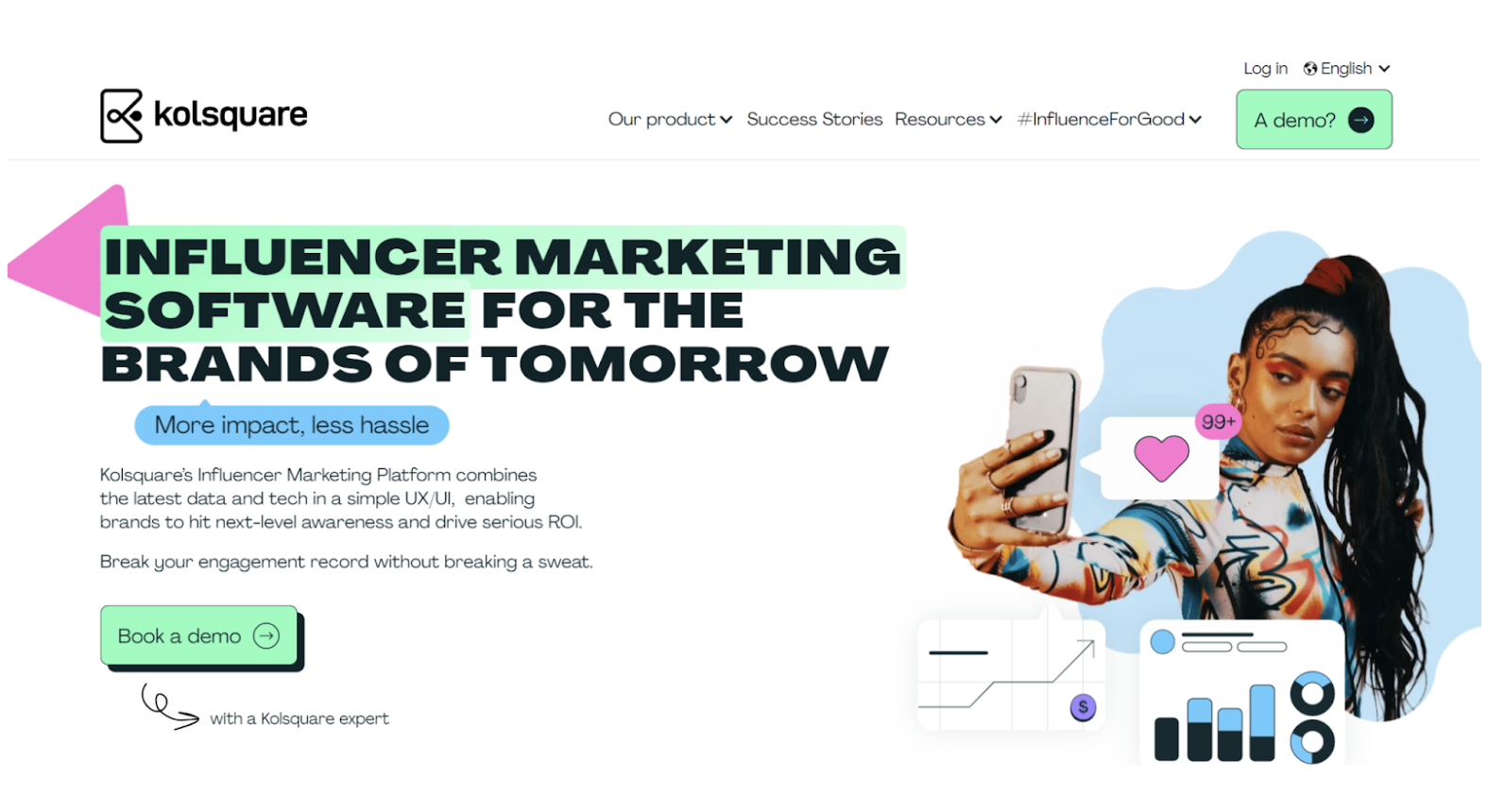 Screenshot der Koalsquare-Website Influencer-Marketing-Alternative zu Storyclash