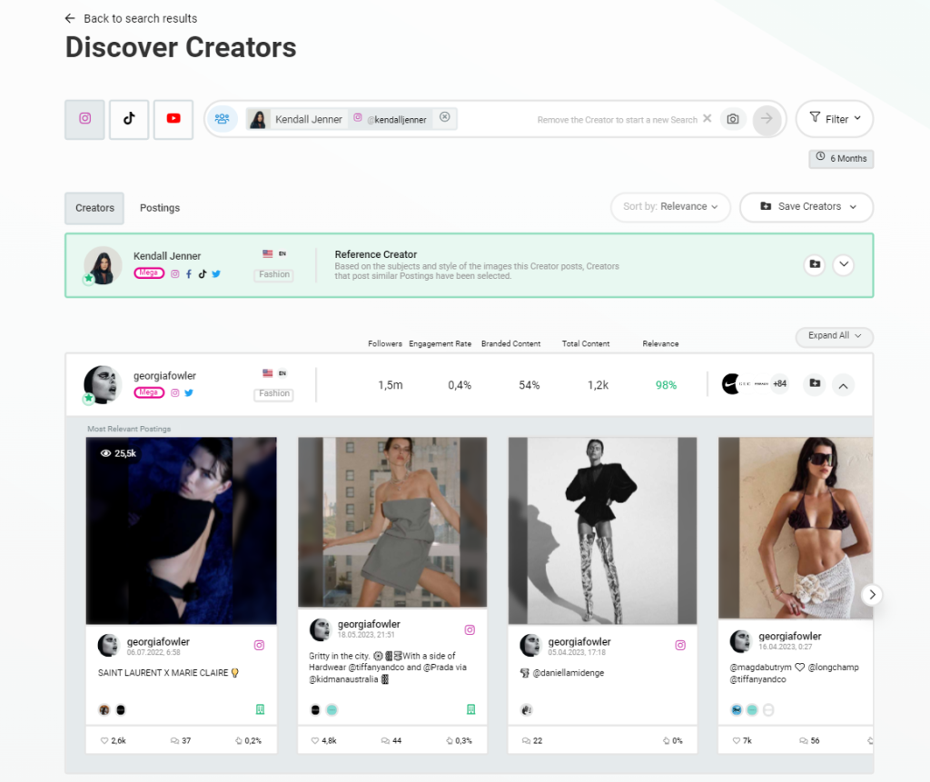 Discover Creators tab in Storyclash