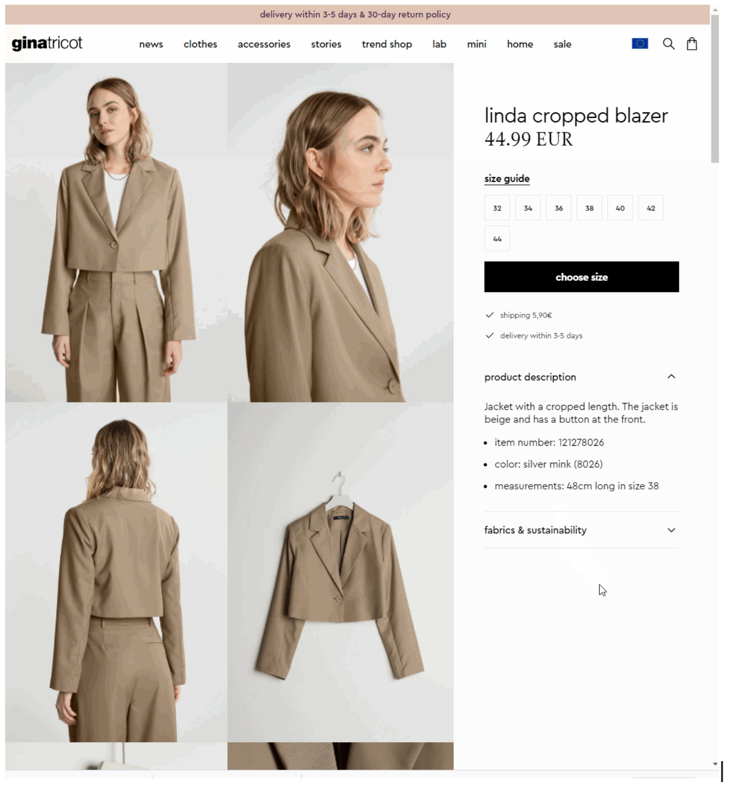 Bild von Gina Tricot, there understands the importance of monitoring influencer content and analyzing results.