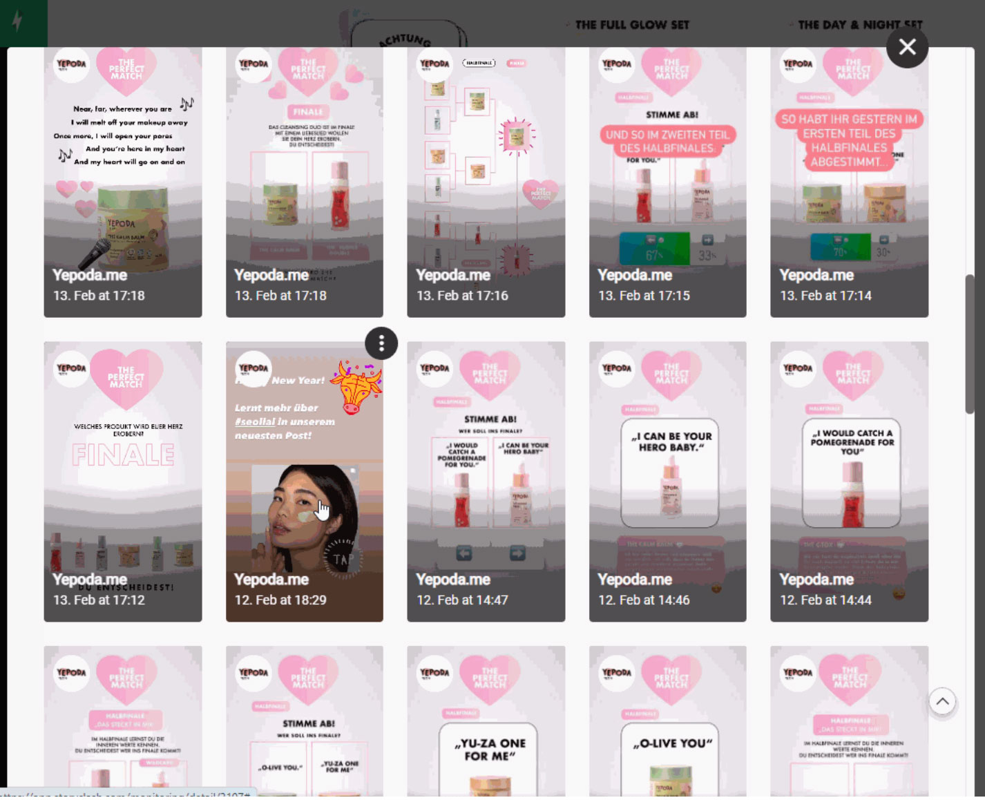 Bild einer Kampagne von Skincare brand Yepoda Influencer-Marketing-Campain