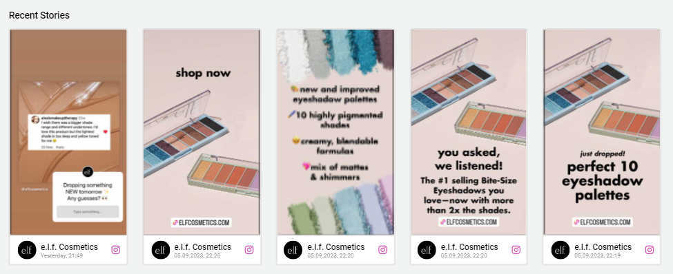 Image showing products that have just been launched on the market and containing a call to action that encourages customers to buy.
