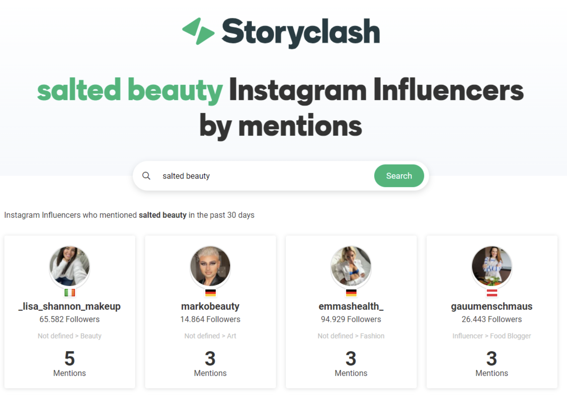 Image that show Free Instagram influencer Search Tool