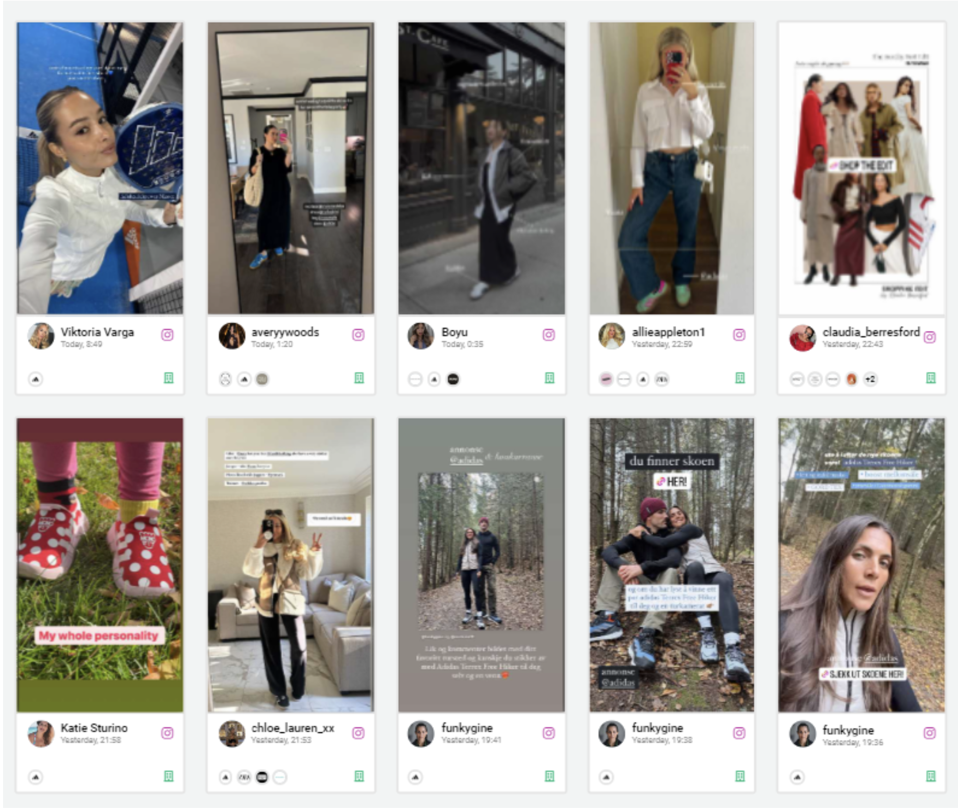 Bild in Storyclash Adidas Go to stories