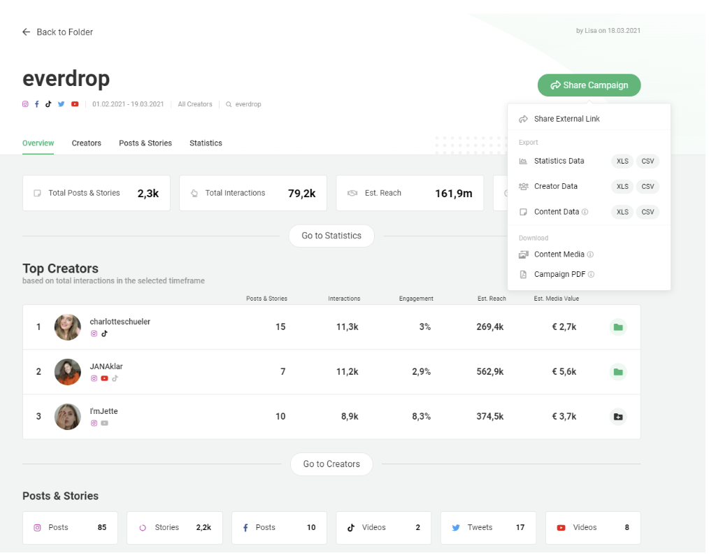Bild von US and Europe-based brands in Storyclash